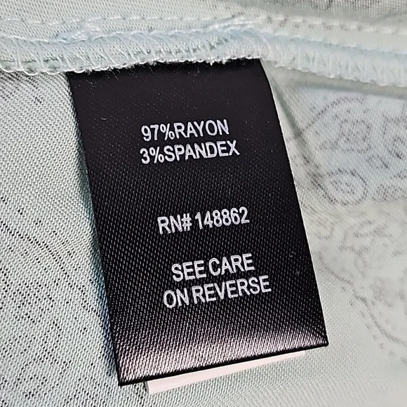 NWT Torrid Stretch Rayon Mint Green & Black Medallion Print Flutter Slee… - Picture 12 of 16